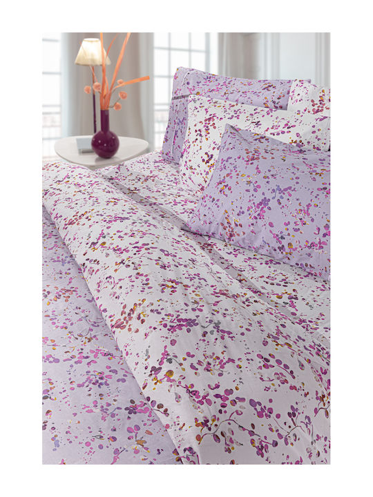 Guy Laroche Carmel Σετ Σεντόνια Υπέρδιπλα με Λάστιχο 170x200+32εκ. Carmel Melanze (4τμχ)