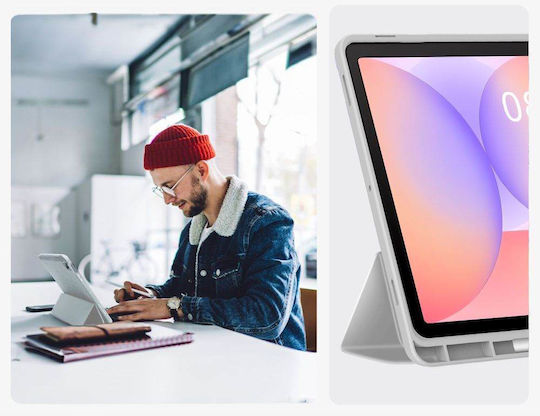 Tech-Protect Klappdeckel Gray (Galaxy Tab S9, S9 FE, S10 FE, S10 Lite)