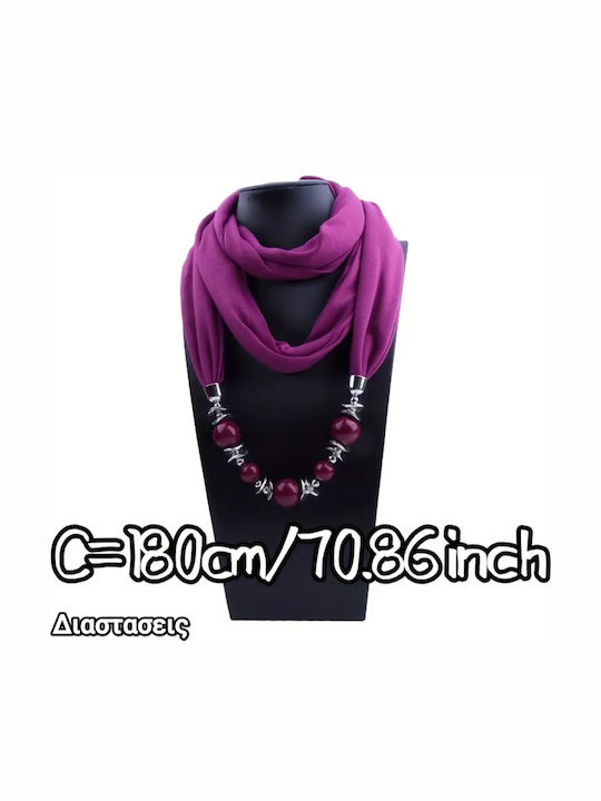 ShuShu Colier Cu Mărgele Violet
