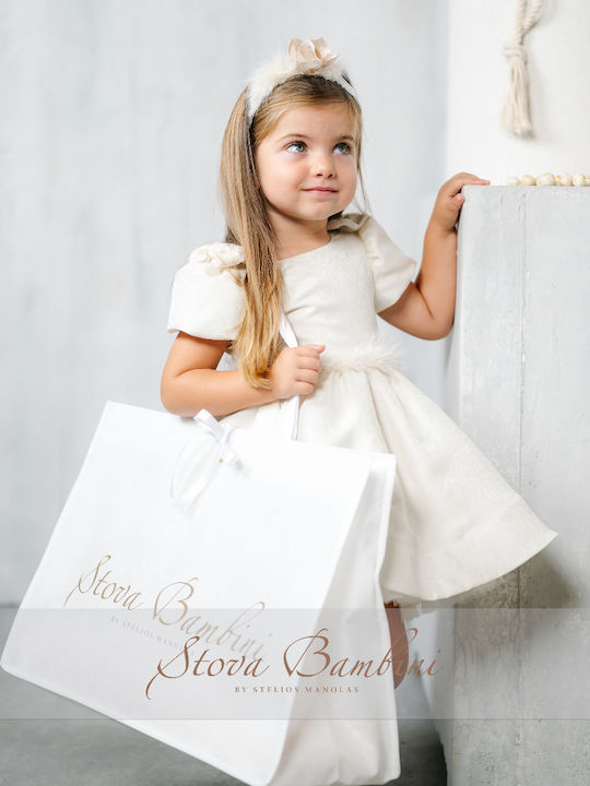 Stova Bambini Ecru Rochie de Botez