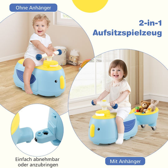 Costway Baby Walker Car Ride On for 12++ Months TQ10407NY Blue