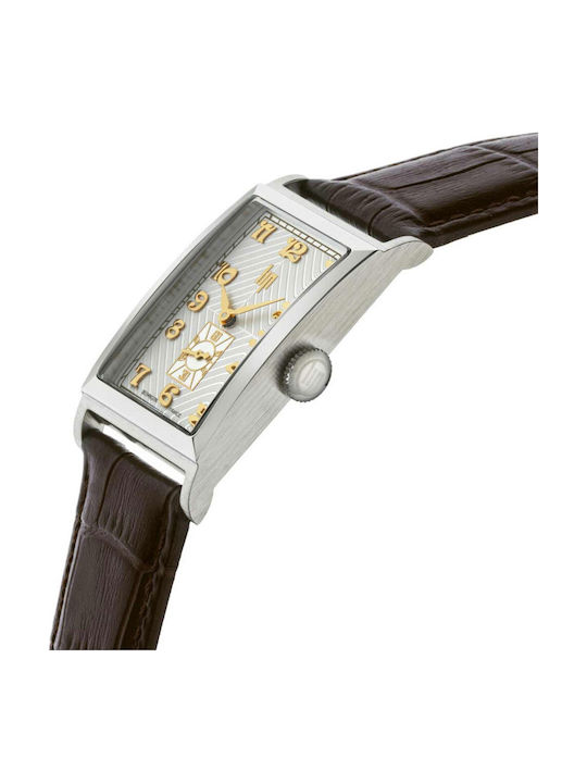 Lip Watches Churchill T24 Men's Watch Battery with Brown Leather Strap