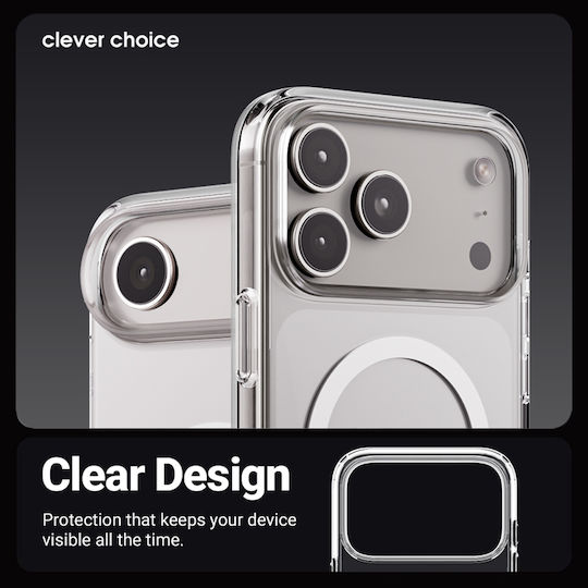 Crong Back Cover Silicone Transparent (iPhone 17 Pro Max)
