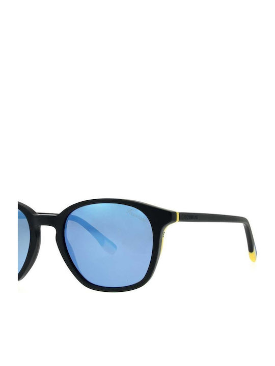 Faconnable Oval Kids Sunglasses with Mirror Lenses Black
