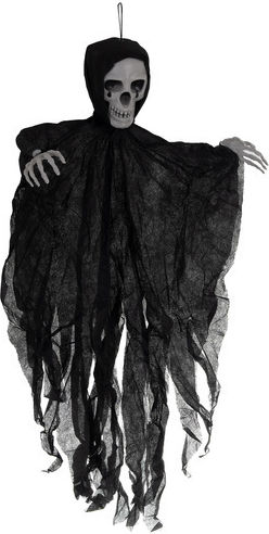 Halloween Skeleton Decoration Zola Hanging 70 X 60 Cm Black