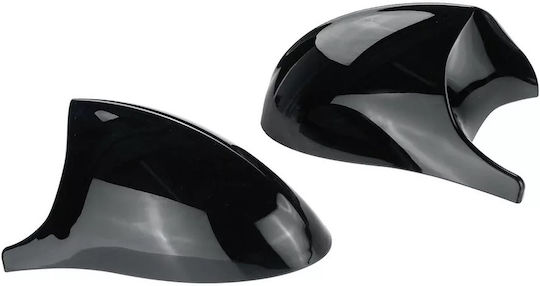 Cleme Capace Oglinzi Negre Lac Lac Piano Stil Batman Potrivit BMW E81 E82 E87 E88 E90 E91 E92 E93 Pre-facelift
