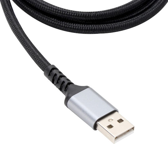 Vcom Cu405m-1.8m кабел USB A M към USB C M 1.8m екраниран черен