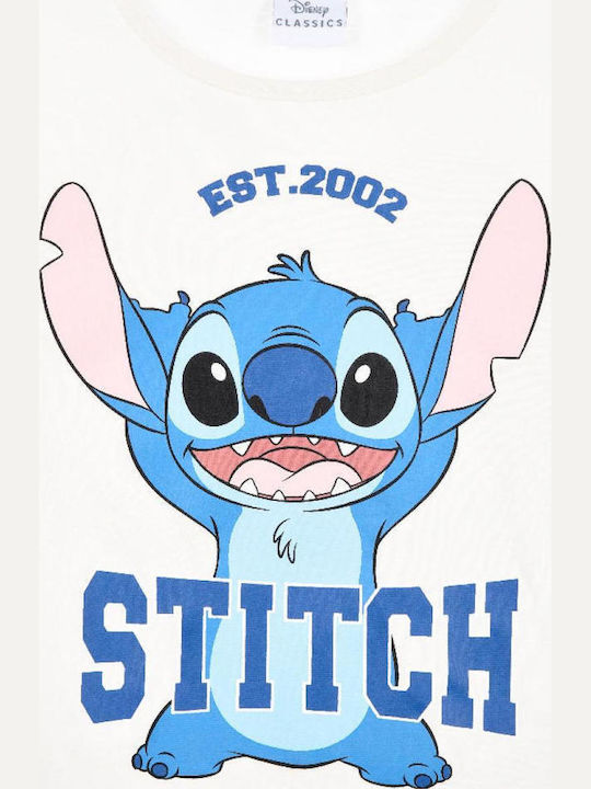 Παιδική Μπλούζα Μακρυμάνικη Εκρού Stitch