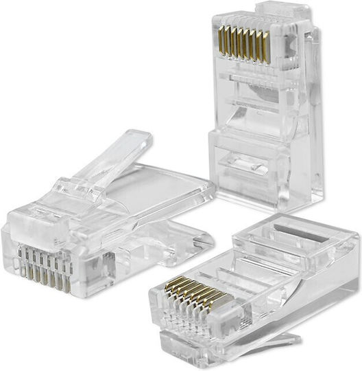 Qoltec Βύσμα RJ-45 10τμχ Διάφανο 54551