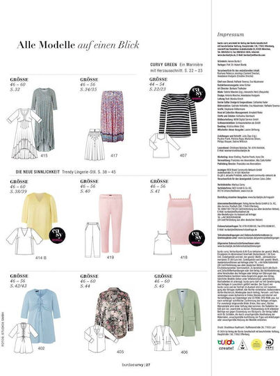 Burda Style Curvy/plus Magazine 02/2024 Edited In German