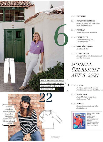 Burda Style Curvy/plus Magazine 02/2024 Edited In German