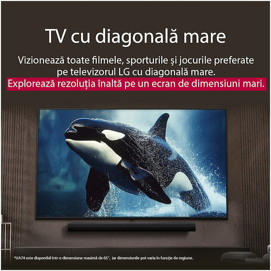 LG Smart Fernseher 55" 4K UHD LED 55UA74003LB HDR (2025)