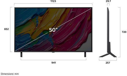 LG Smart Τηλεόραση 50" 4K UHD QNED AI QNED80 (2025) 50QNED80A6A