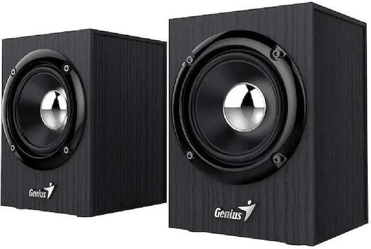 Genius SP-HF385BT Ηχεία Υπολογιστή 2.0 με Bluetooth και Ισχύ 4W Μαύρα