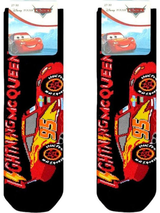 Disney Παιδικές Κάλτσες Mcqueen Πολύχρωμες 3 Ζευγάρια