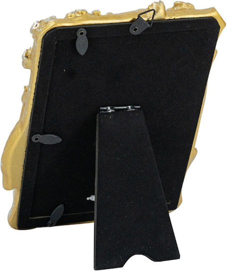 Artekko Plastic Photo Frame with Gold Frame