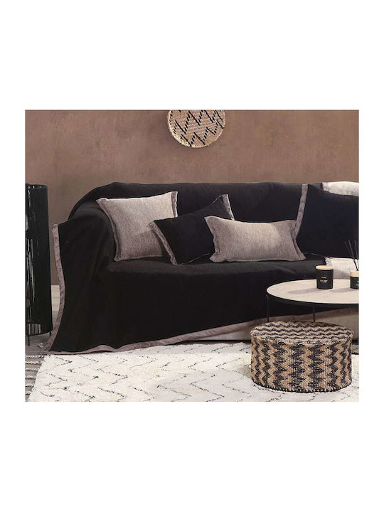 Nef-Nef Homeware New Tanger Ριχτάρι Πολυθρόνας Δύο 'Οψεων 180x180εκ. Ecru
