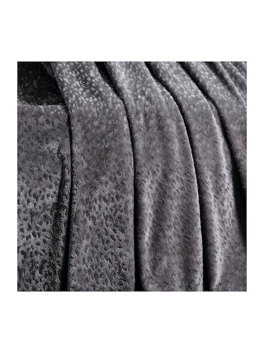 Melinen Giza Ριχτάρι Διθέσιου Καναπέ Ζακάρ 170x250εκ. Dark Grey 20005203