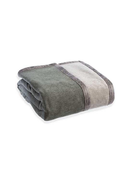 Nef-Nef Homeware New Tanger Ριχτάρι Πολυθρόνας Δύο 'Οψεων 180x180εκ. Ecru