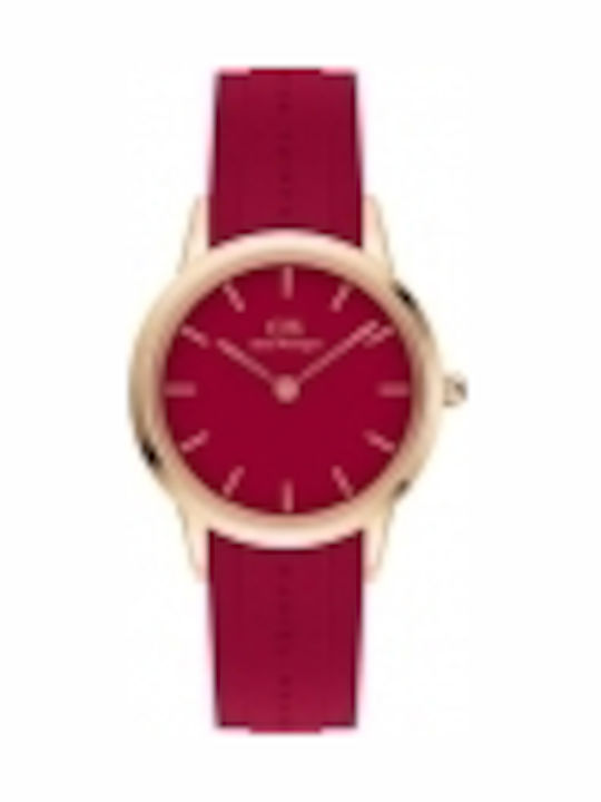 Daniel Wellington Iconic Motion Ρολόι Μπαταρίας με Καουτσούκ Λουράκι