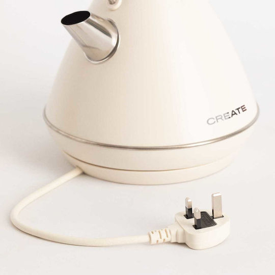 Create Ретро Електрическа Кана 1.7л 2200W Кафява