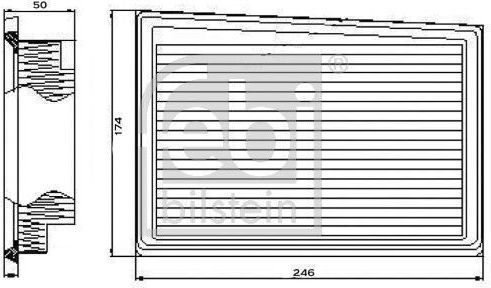 Air Filter Febi Bilstein 101665