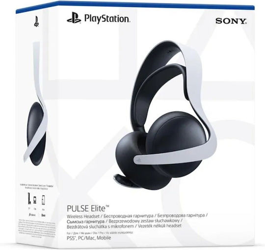 Sony Pulse Elite + Husă Căști Gaming Wireless Over Ear cu Conectivitate Bluetooth Albe pentru PS5