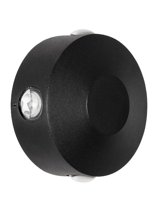 kelvo Arkos Wall-Mounted Outdoor Spot Light LED IP65 8W with Warm White Light 13x5.5x13εκ.