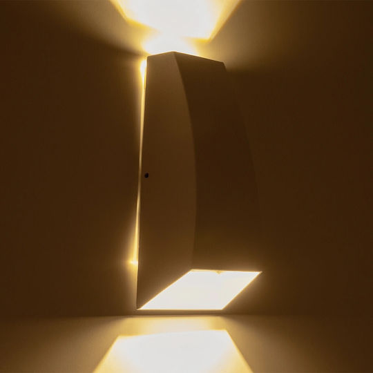 kelvo Kelvo Flux Wall-Mounted Outdoor Spot Light LED IP65 6W with Warm White Light 5x8.5x17εκ.
