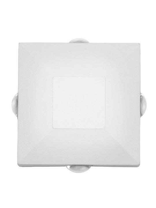 kelvo Kelvo Arkos Wall-Mounted Outdoor Spot Light LED IP65 8W with Warm White Light 14x5.5x14εκ.