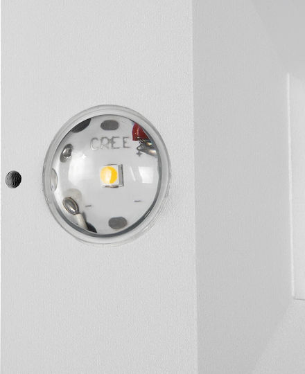 kelvo Kelvo Arkos Wall-Mounted Outdoor Spot Light LED IP65 8W with Warm White Light 14x5.5x14εκ.