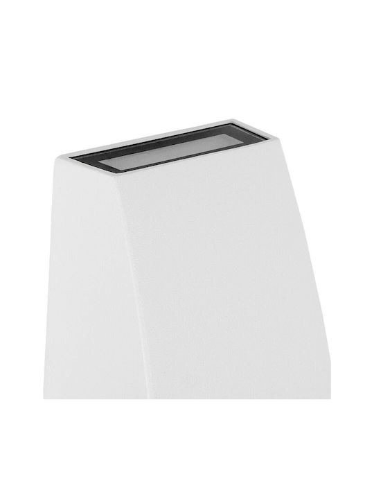 kelvo Flux Επιτοίχιο Εξωτερικό Σποτ LED IP65 6W με Θερμό Λευκό Φως 5x8.5x17εκ.