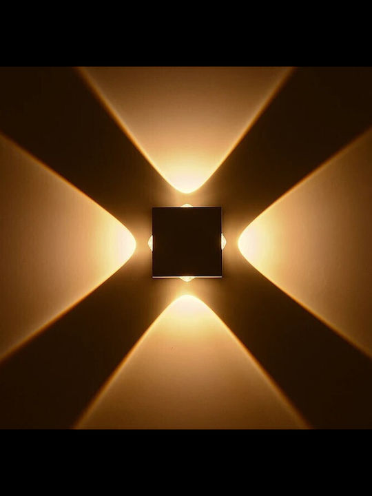 kelvo Kelvo Arkos Wall-Mounted Outdoor Spot Light LED IP65 8W with Warm White Light 14x5.5x14εκ.