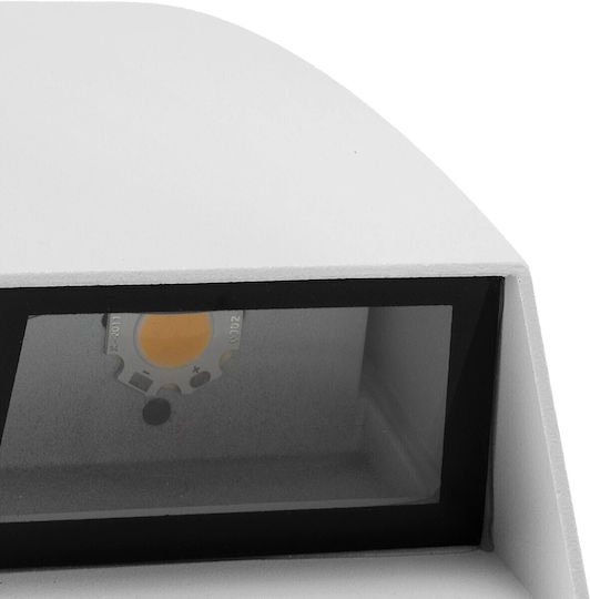 kelvo Kelvo Flux Wall-Mounted Outdoor Spot Light LED IP65 6W with Warm White Light 5x8.5x17εκ.