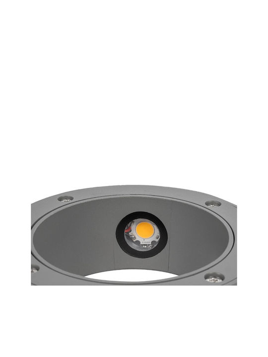 kelvo Aura Стенно Външно Спот Осветление LED IP65 7W с Топло бяло Светлина 15x13x4.5εκ.