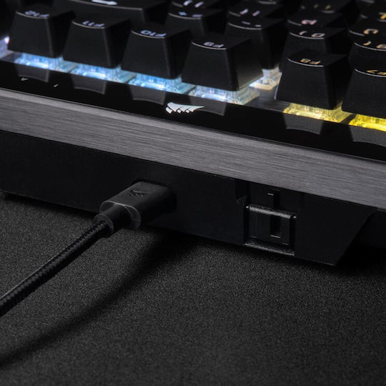 Corsair K70 RGB Pro Гейминг Механична Клавиатура с Cherry MX Speed суичове и RGB подсветка (Английски US) Черен