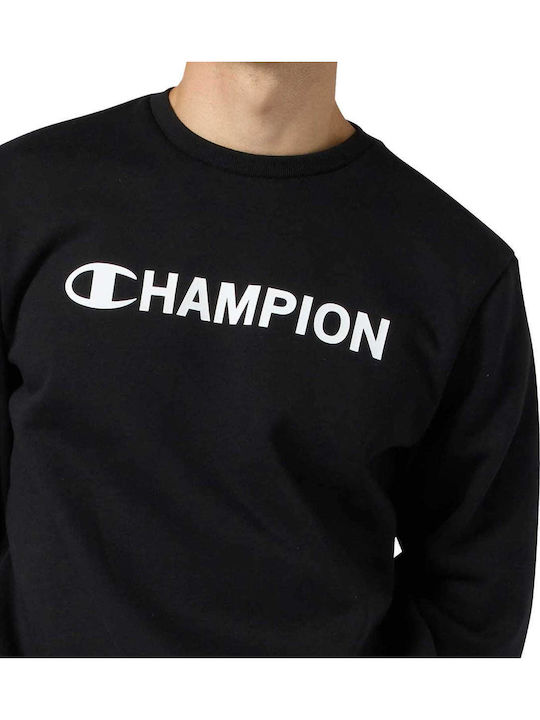Crewneck Long Sleeve Black Men’s Blouse