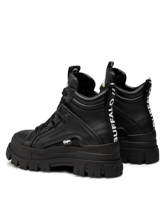 Aspha Leather Women's Ankle Boots Black