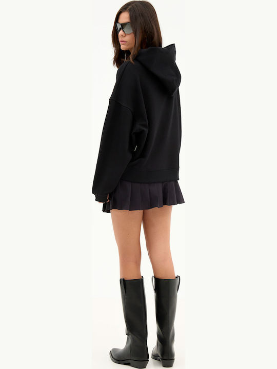 Sweatshirt with Hood Black