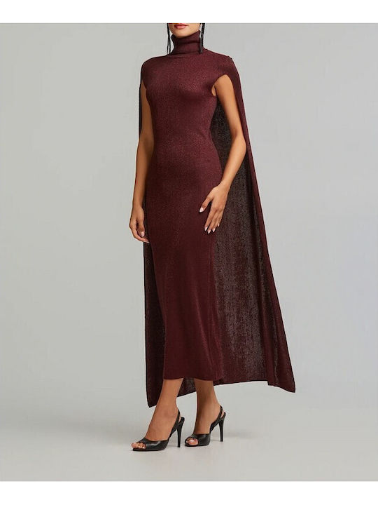 Maxi Abendkleid Kirschefarben