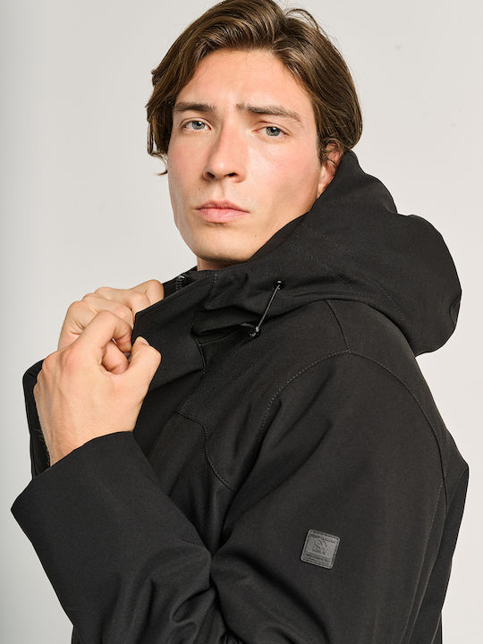 Geacă Parka de Iarnă Neagră 66-302.054.N0090