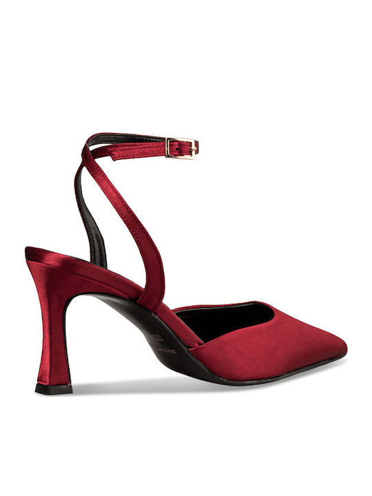 Pumps mit Stiletto-Absatz & Riemchen Rot
