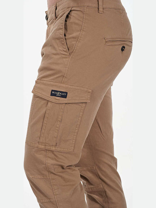 Pilot Παντελόνι Cargo Ελαστικό σε Κανονική Εφαρμογή Beige