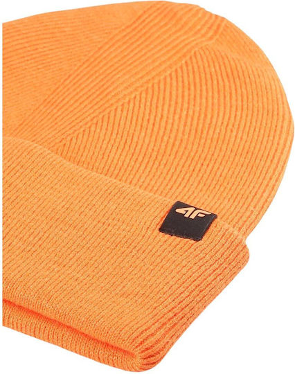 Beanie Beanie Knitted in Orange color