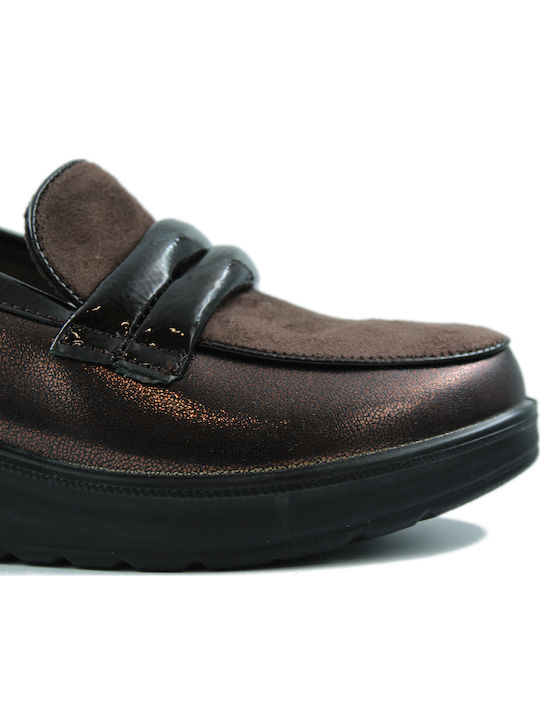 Damen Mokassins in Braun Farbe