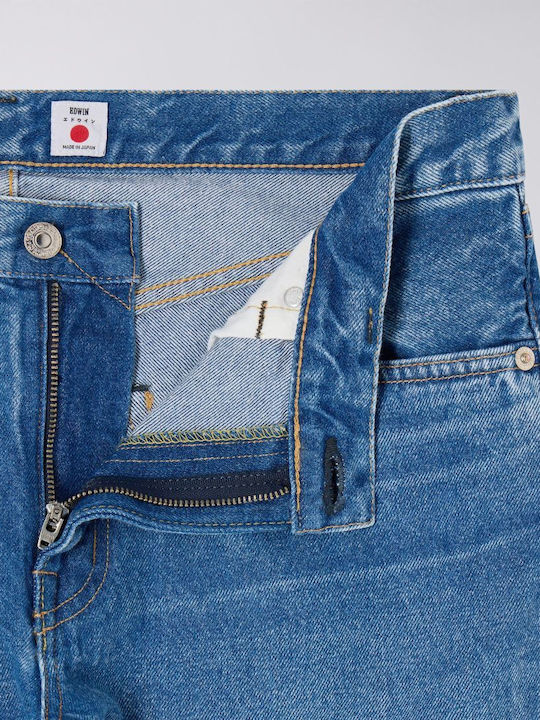 Made In Japan Ανδρικό Παντελόνι Τζιν με Regular Tapered Εφαρμογή Mid Light Used