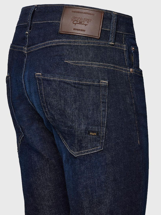 Simon Men's Jeans Pants with Loose Straight Fit Rinse