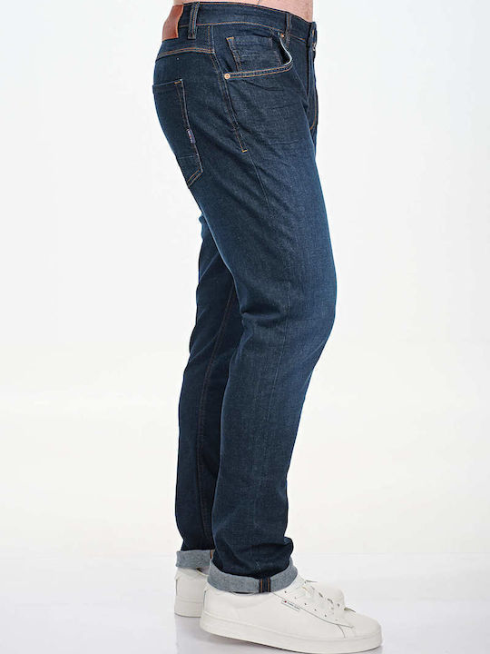 Zack Ανδρικό Παντελόνι Τζιν με Regular Εφαρμογή Dark Blue