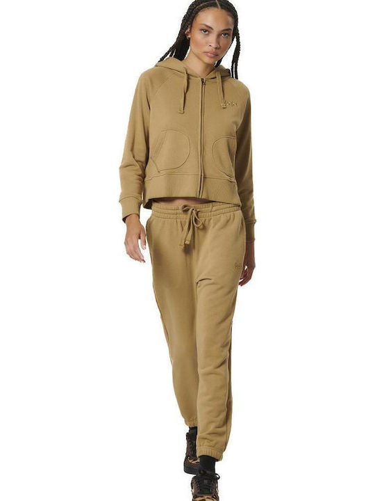 Pantaloni de Trening Larg White, Mocha, Grey