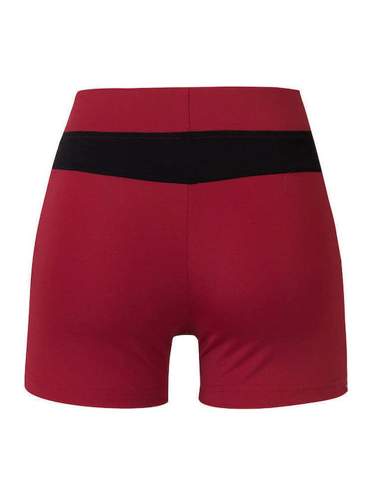 Women's Training Legging Shorts Burgundy